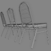 Banquet Stacking Chair 3D Model Collection