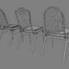 Banquet Stacking Chair 3D Model Collection