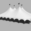 Big Top Grand Event Circus Festival Tent 3D Model 60x45m & 45x45m