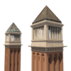 Torres Venecianas Fira Barcelona 3D Model