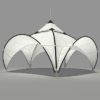 Dome Tent 30ft Canopy 3D Model With Optional Visors & Cupola