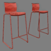 IKEA Glenn Bar Stool 3D Model 66cm & 77cm