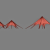 Star Tent 3D Model Single & Double Peak Event Canopy