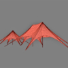 Star Tent 3D Model Single & Double Peak Event Canopy