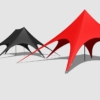 Star Tent 3D Model Single & Double Peak Event Canopy