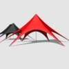 Star Tent 3D Model Single & Double Peak Event Canopy