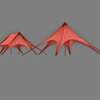 Star Tent 3D Model Single & Double Peak Event Canopy