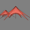 Star Tent 3D Model Single & Double Peak Event Canopy