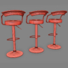 Zenith Modern Contemporary Bar Stool 3D Model