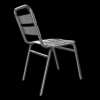 Cafe Bistro Chair Aluminium Stackable 3D Model