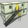 Portacabin Portable Office 3D Model Modular Stacking Container