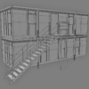 Portacabin Portable Office 3D Model Modular Stacking Container