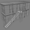 Portacabin Portable Office 3D Model Modular Stacking Container