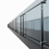 Glass Railing Steel Handrail 3D Model Collection