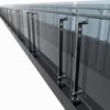 Glass Railing Steel Handrail 3D Model Collection