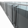 Glass Railing Steel Handrail 3D Model Collection