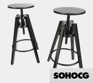 IKEA Dalfred Stool 3D Model