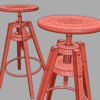 IKEA Dalfred Stool 3D Model