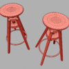 IKEA Dalfred Stool 3D Model