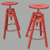 IKEA Dalfred Stool 3D Model