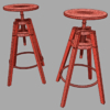 IKEA Dalfred Stool 3D Model