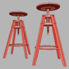 IKEA Dalfred Stool 3D Model