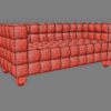 Kubus Arm Chair + Sofas 3D Model Collection