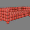 Kubus Arm Chair + Sofas 3D Model Collection