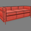 Le Corbusier LC2 Chair & Sofas 3D Model Collection