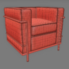 Le Corbusier LC2 Chair & Sofas 3D Model Collection