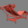 LC4 Villa Church Le Corbusier Chaise Longue 3D Model