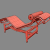 LC4 Villa Church Le Corbusier Chaise Longue 3D Model