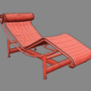 LC4 Villa Church Le Corbusier Chaise Longue 3D Model