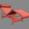 LC4 Villa Church Le Corbusier Chaise Longue 3D Model