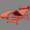 Le Corbusier LC4 Chaise Longue 3D Model