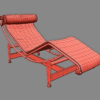 Le Corbusier LC4 Chaise Longue 3D Model