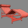 Le Corbusier LC4 Chaise Longue 3D Model