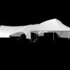 S5000 TriSpan SaddleSpan 3D Model Tent With Extended Portico