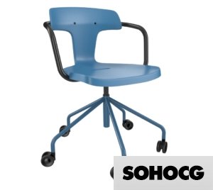 Tolix T14 Roulettes Chair 3D Model