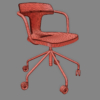 Tolix T14 Roulettes Chair 3D Model