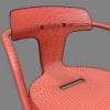 Tolix T14 Roulettes Chair 3D Model