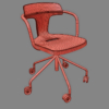 Tolix T14 Roulettes Chair 3D Model