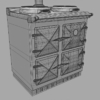 Cast Iron Range Cooker 3D Model