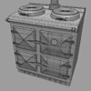 Cast Iron Range Cooker 3D Model