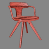 Tolix T14 Wood Chair 3D Model