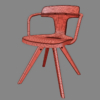 Tolix T14 Wood Chair 3D Model