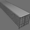 40ft Open Sided Shipping Container 3D Model (Standard Size)