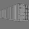 40ft Open Sided Shipping Container 3D Model (Standard Size)