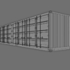 40ft Open Sided Shipping Container 3D Model (Standard Size)