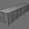 40ft Open Sided Shipping Container 3D Model (Standard Size)